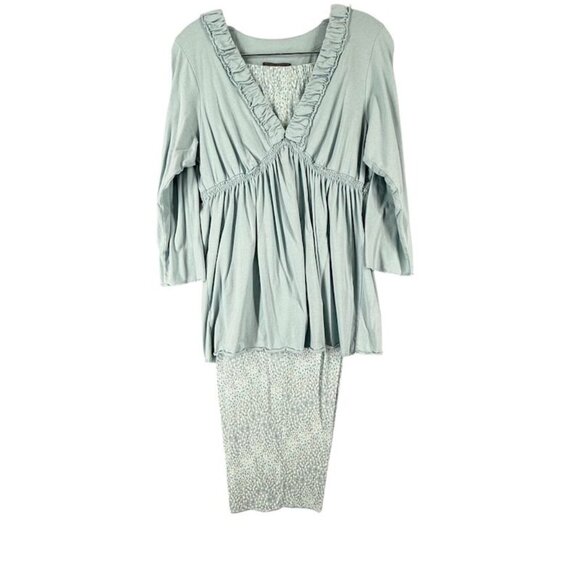 Liz Claiborne Other - Liz Claiborne Womens 2PC Pajama Pant Set Aqua Blue Sleepwear